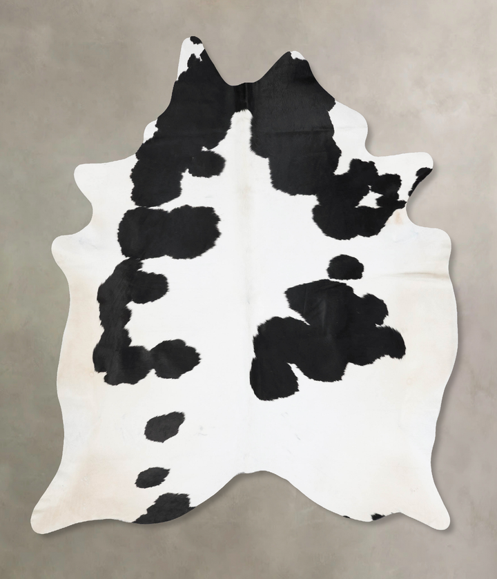 Black and White XX-Large Brazilian Cowhide Rug 8'5"H x 7'0"W #B17697 by Hudson Hides