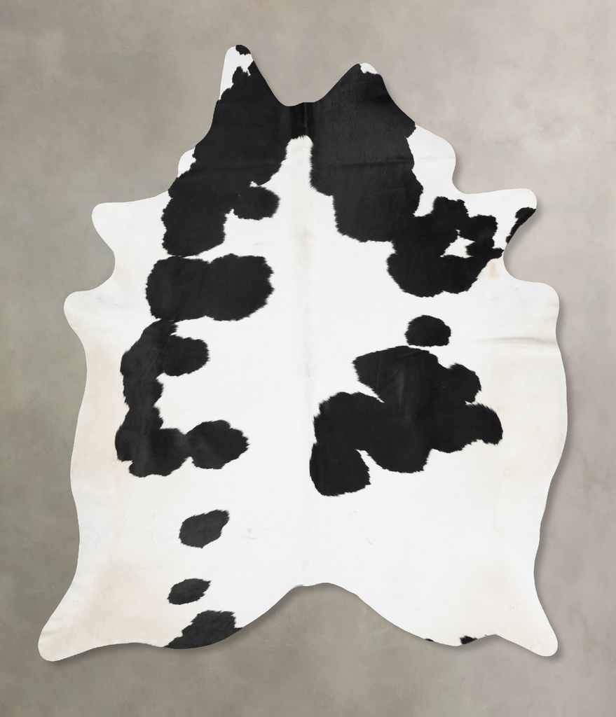 Black and White XX-Large Brazilian Cowhide Rug 8'5"H x 7'0"W #B17697 by Hudson Hides