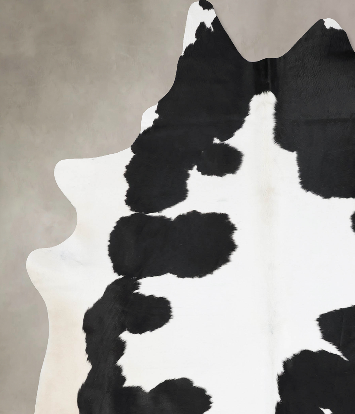 Black and White XX-Large Brazilian Cowhide Rug 8'5"H x 7'0"W #B17697 by Hudson Hides