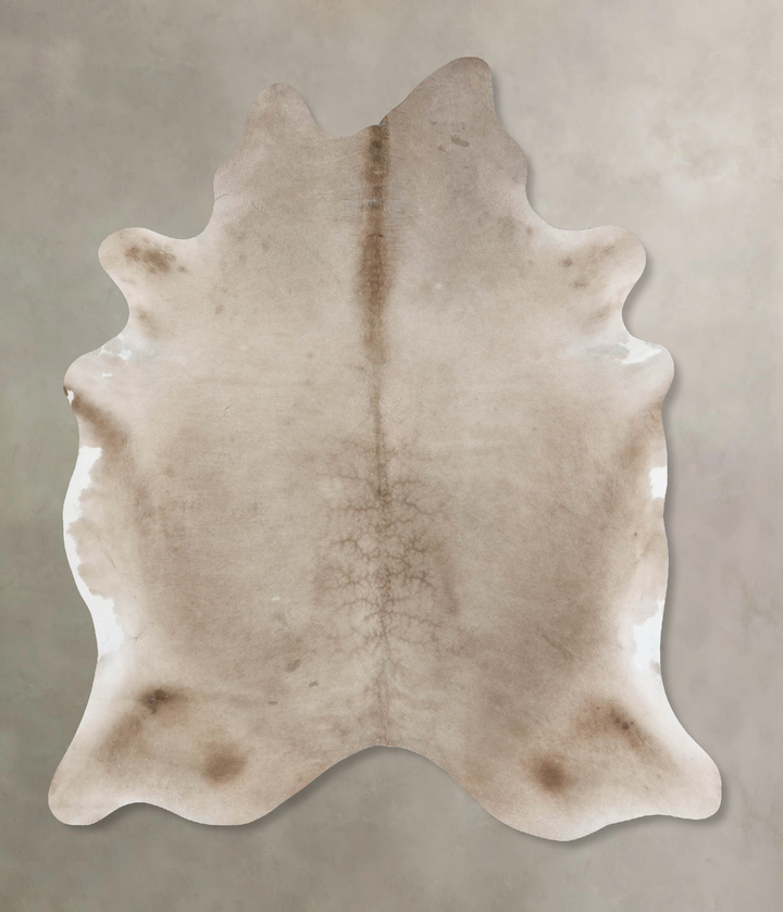 Taupe X-Large Brazilian Cowhide Rug 7'5"H x 6'2"W #B17698 by Hudson Hides