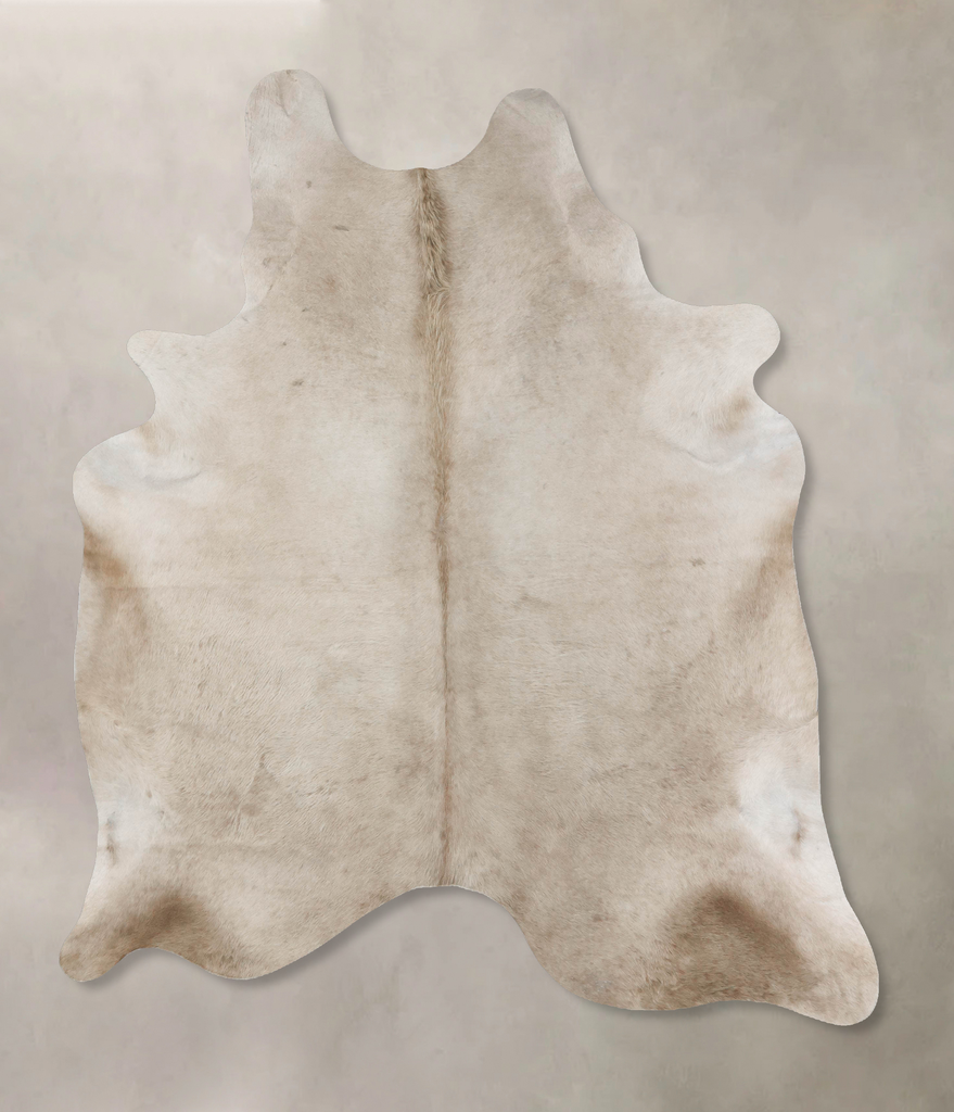 Taupe XX-Large Brazilian Cowhide Rug 7'10"H x 6'7"W #B17699 by Hudson Hides