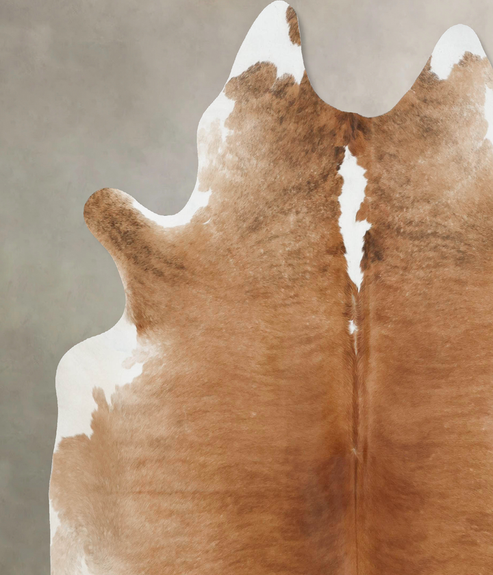 Medium Brindle XX-Large Brazilian Cowhide Rug 7'7"H x 7'3"W #B17700 by Hudson Hides