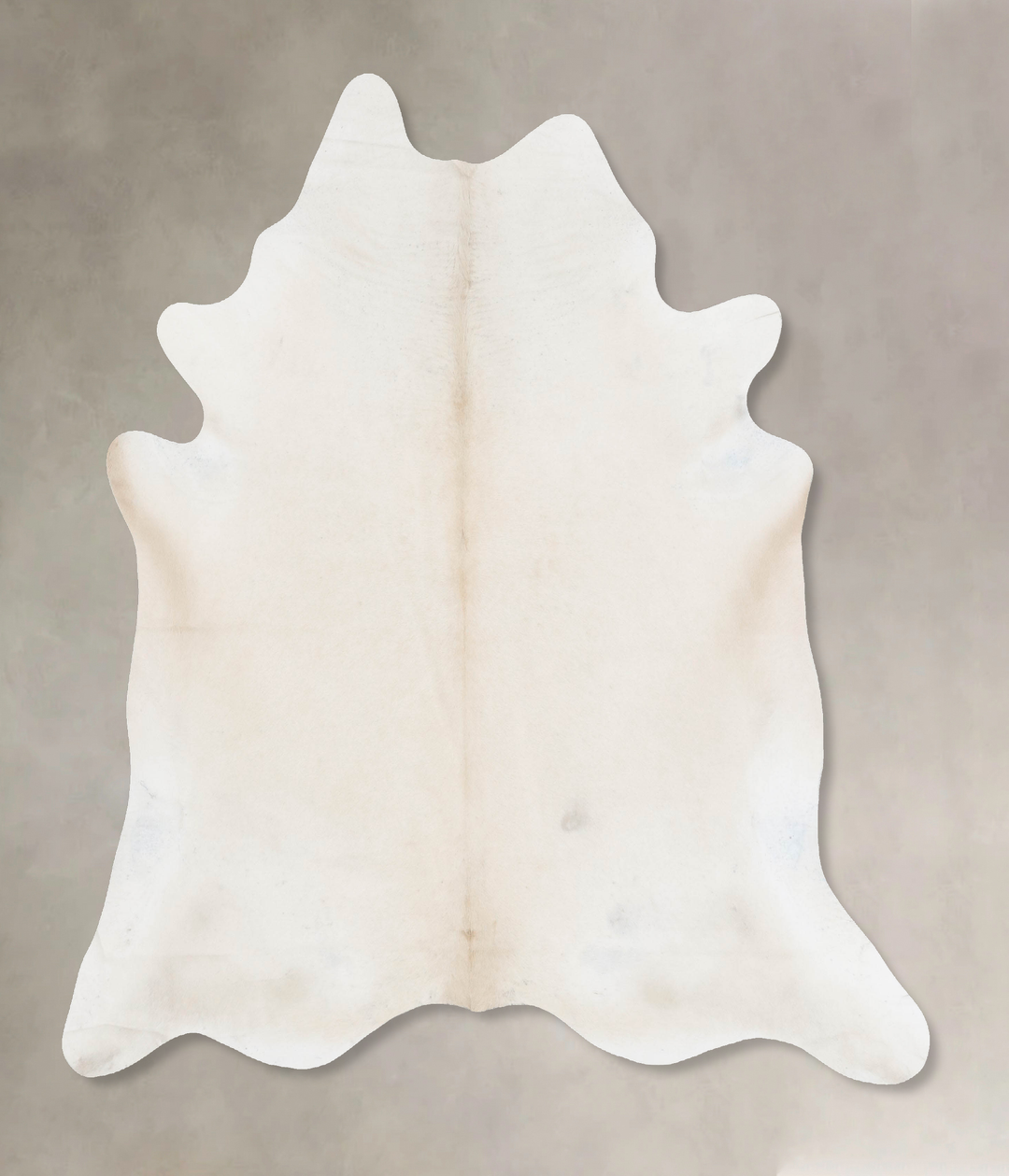 Ivory with Beige X-Large Brazilian Cowhide Rug 7'4"H x 6'6"W #B17702 b