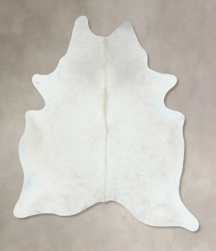 Ivory with Beige X-Large Brazilian Cowhide Rug 7'9"H x 6'3"W #B17712 by Hudson Hides