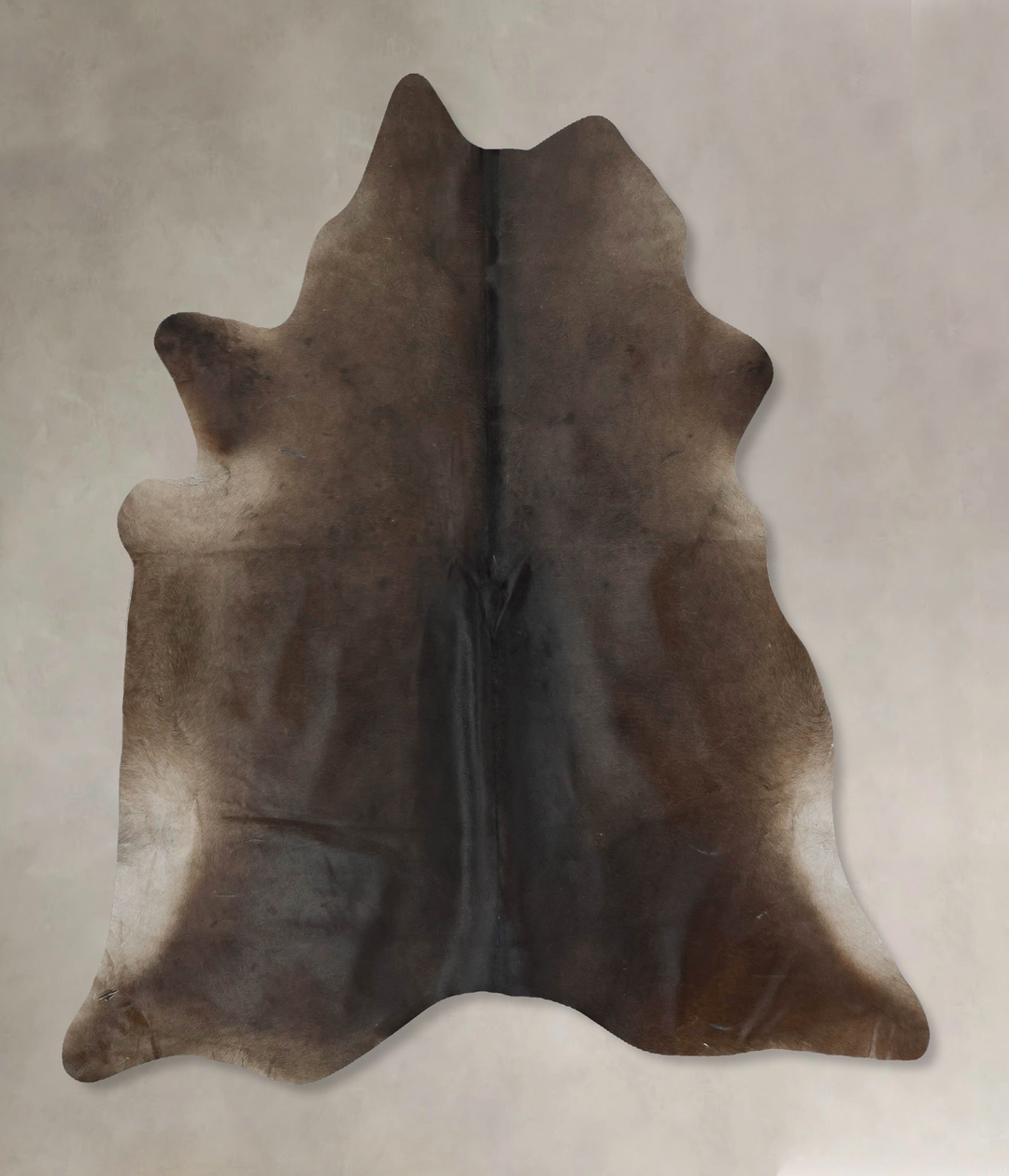 Chocolate X-Large Brazilian Cowhide Rug 7'0"H x 6'6"W #B17713 by Hudso