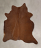 Solid Brown X-Large Brazilian Cowhide Rug 7'7