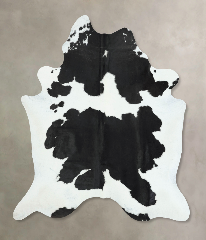 Black and White XX-Large Brazilian Cowhide Rug 8'6"H x 6'10"W #B17717 by Hudson Hides