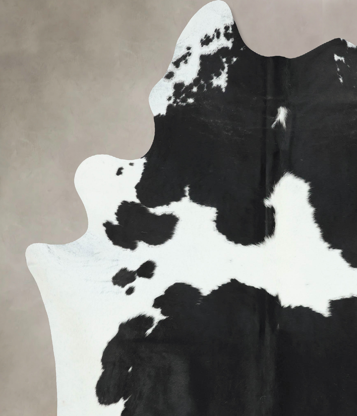 Black and White XX-Large Brazilian Cowhide Rug 8'6"H x 6'10"W #B17717 by Hudson Hides