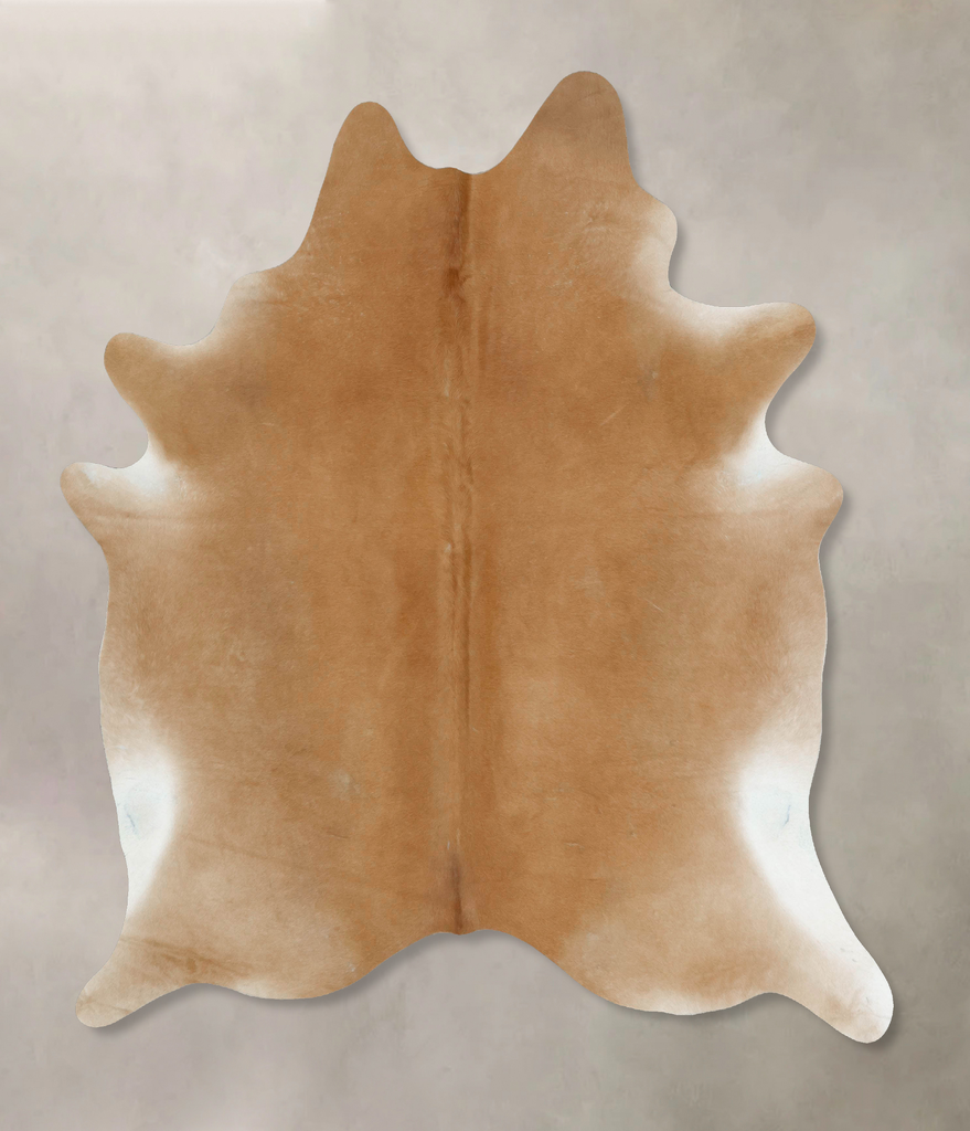 Beige XX-Large Brazilian Cowhide Rug 8'0"H x 6'8"W #B17723 by Hudson Hides