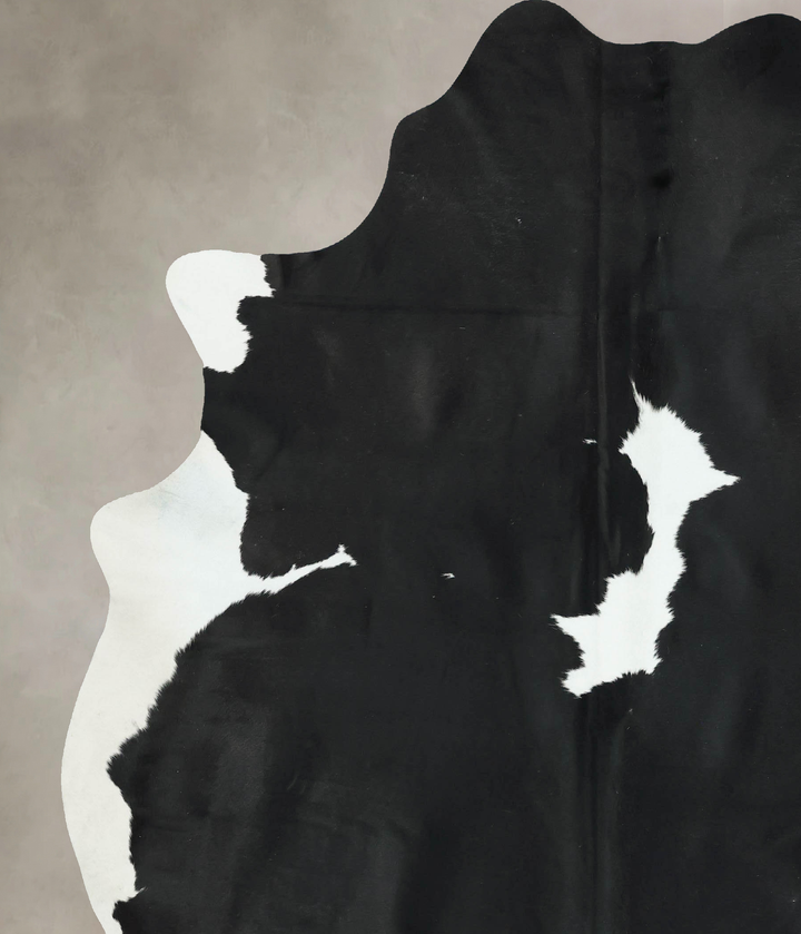 Black and White XX-Large Brazilian Cowhide Rug 8'6"H x 7'1"W #B17726 by Hudson Hides