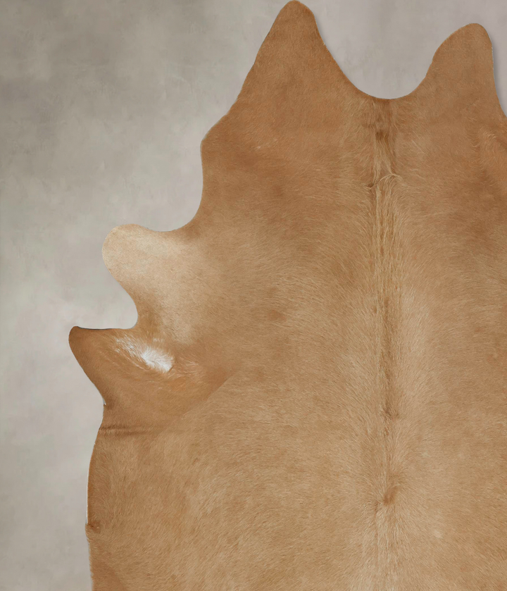 Beige XX-Large Brazilian Cowhide Rug 7'11"H x 7'0"W #B17730 by Hudson Hides