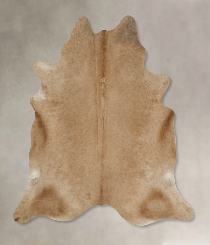 Beige XX-Large Brazilian Cowhide Rug 9'3"H x 7'7"W #B17734 by Hudson Hides