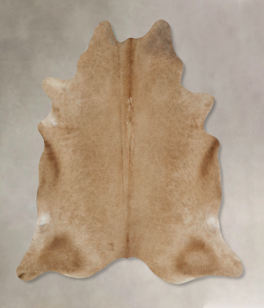 Beige XX-Large Brazilian Cowhide Rug 9'3"H x 7'7"W #B17734 by Hudson Hides