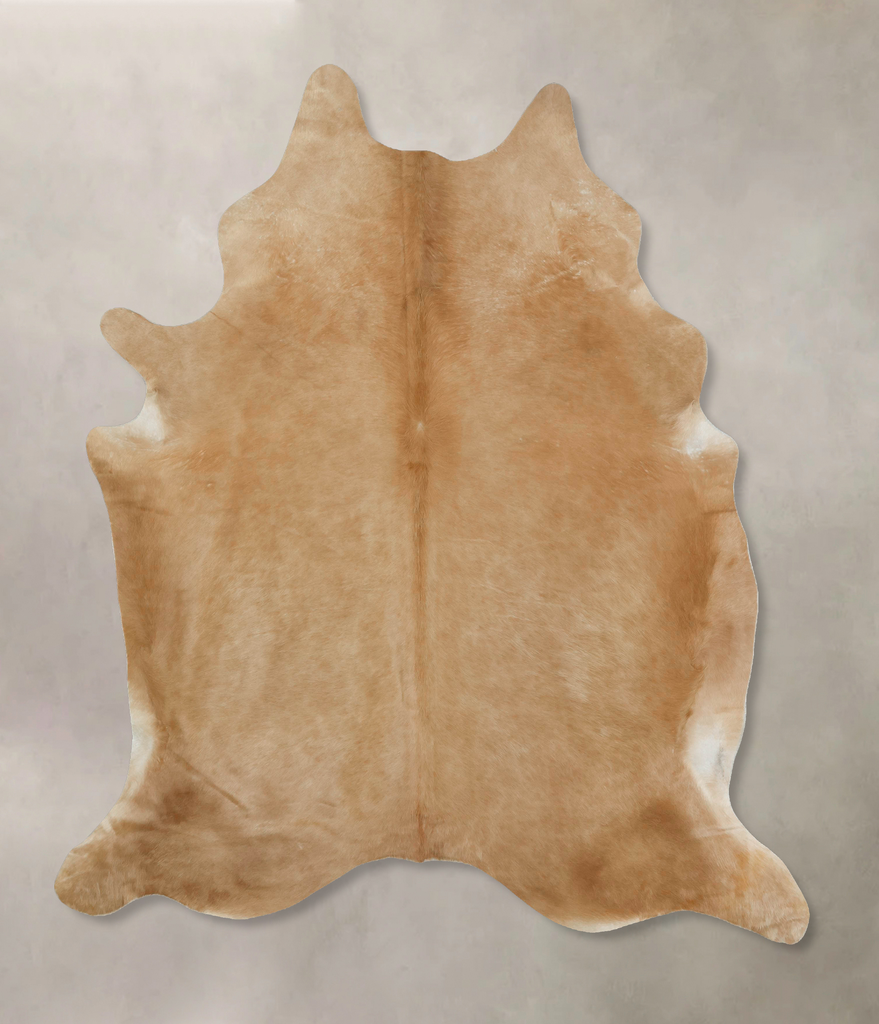 Beige XX-Large Brazilian Cowhide Rug 8'2"H x 6'9"W #B17739 by Hudson Hides