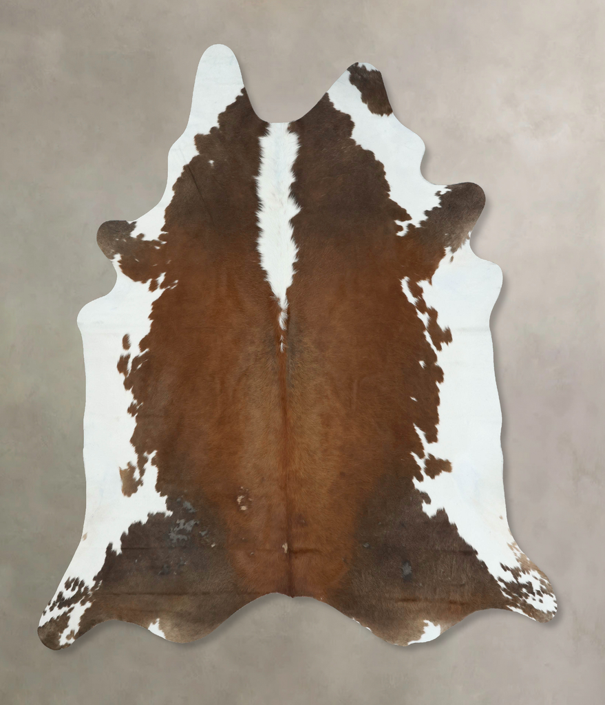 Hereford XX-Large Brazilian Cowhide Rug 8'3"H x 7'4"W #B17743 by Hudson Hides