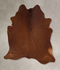 Solid Brown X-Large Brazilian Cowhide Rug 7'5