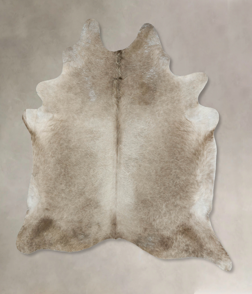 Taupe XX-Large Brazilian Cowhide Rug 8'4"H x 6'8"W #B17755 by Hudson Hides