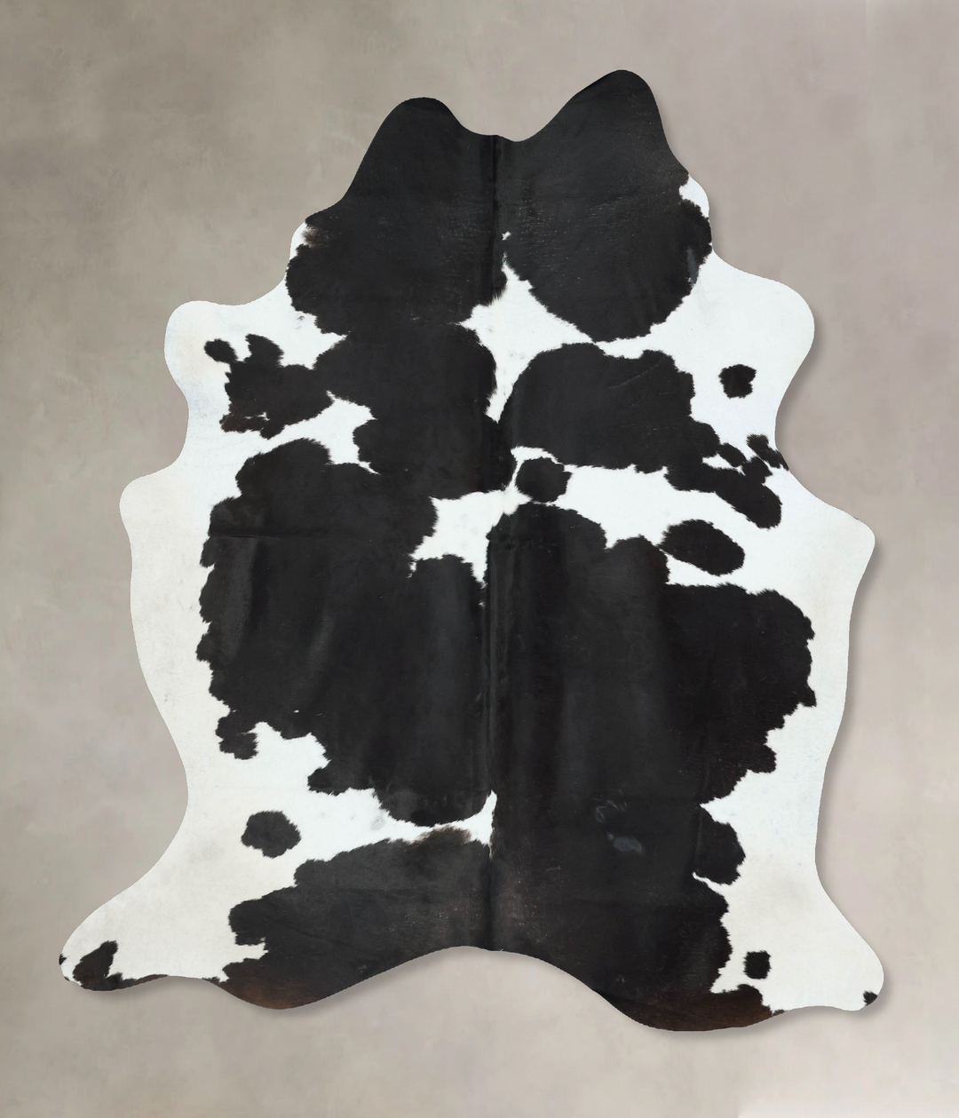 Black and White X-Large Brazilian Cowhide Rug 7'9"H x 6'5"W #B17756 by