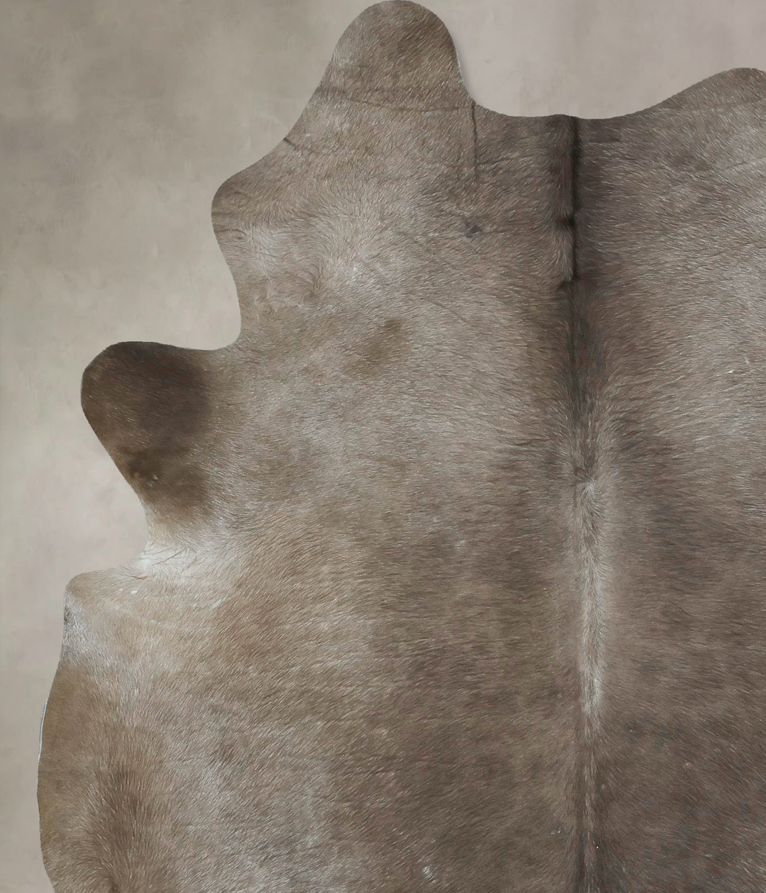 Taupe X-Large Brazilian Cowhide Rug 7'9"H x 6'0"W #B17757 by Hudson Hi