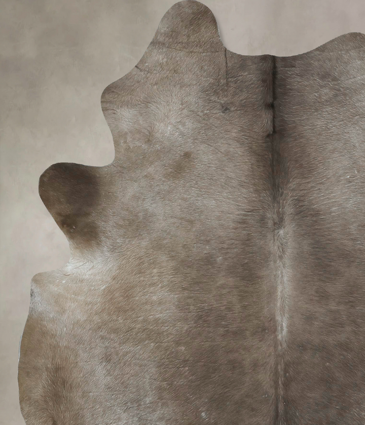 Taupe X-Large Brazilian Cowhide Rug 7'9"H x 6'0"W #B17757 by Hudson Hides