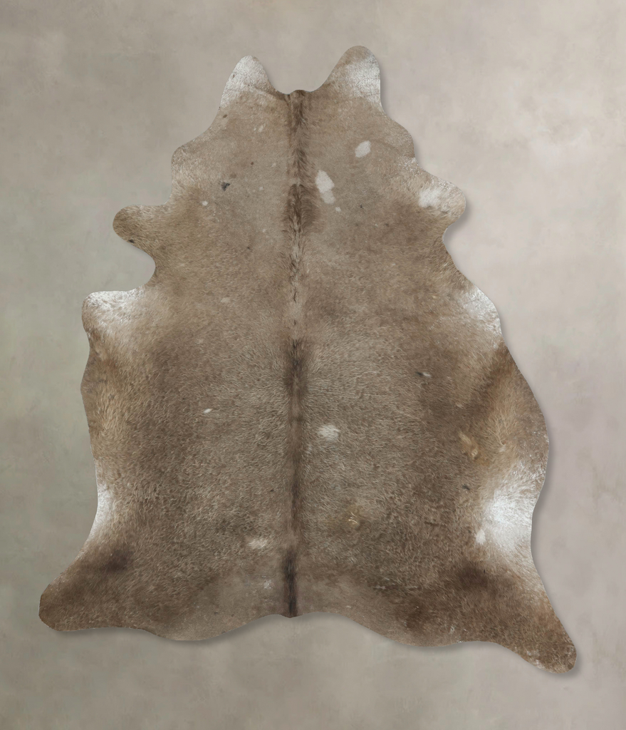Taupe XX-Large Brazilian Cowhide Rug 8'3"H x 6'2"W #B17758 by Hudson Hides