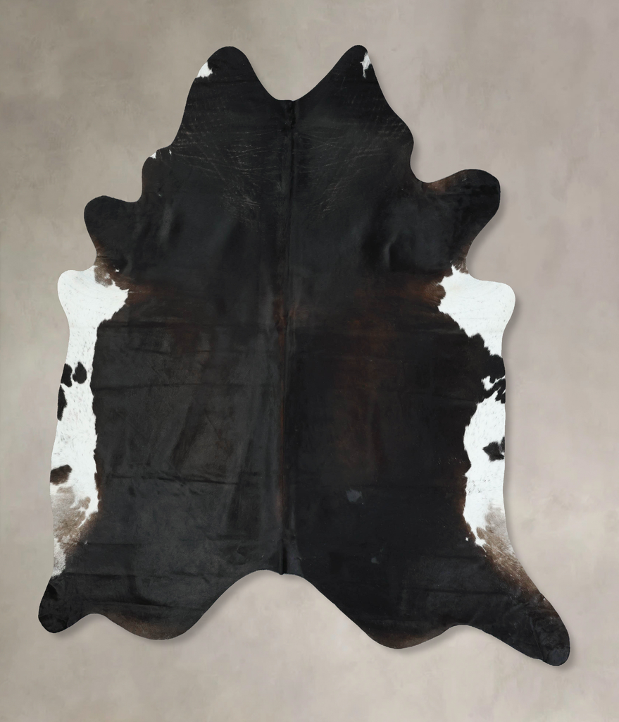 Black and White XX-Large Brazilian Cowhide Rug 9'2"H x 7'7"W #B17760 by Hudson Hides