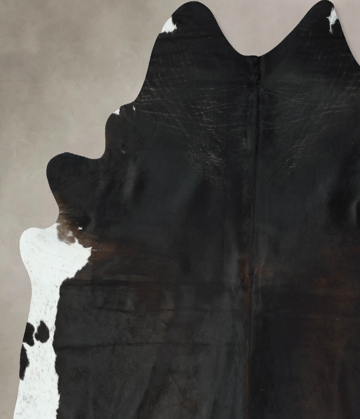 Black and White XX-Large Brazilian Cowhide Rug 9'2"H x 7'7"W #B17760 by Hudson Hides