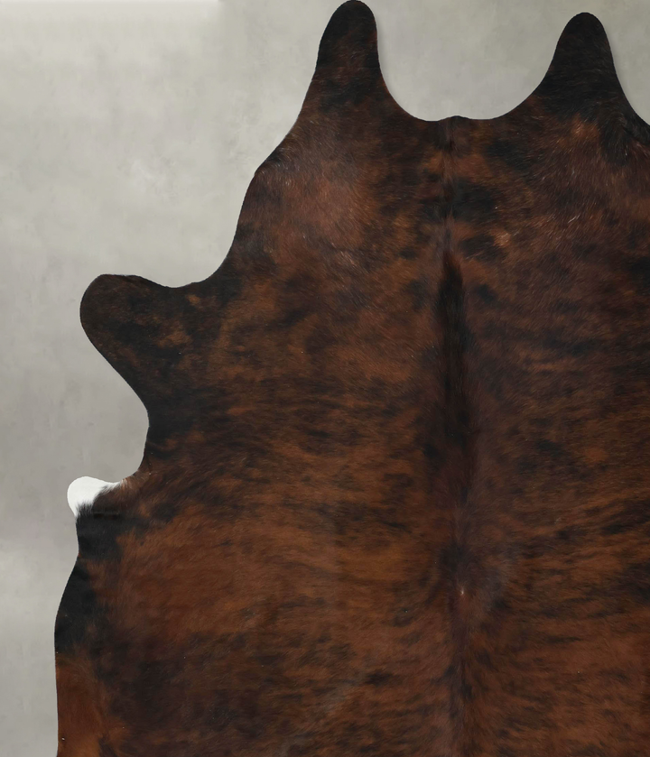 Dark Brindle XX-Large Brazilian Cowhide Rug 9'1"H x 7'6"W #B17765 by Hudson Hides