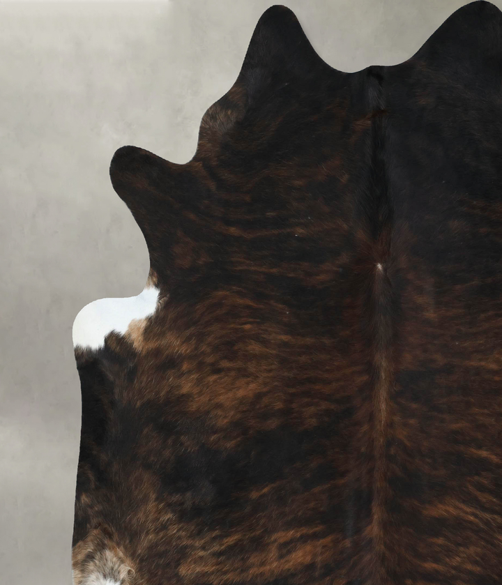 Dark Brindle XX-Large Brazilian Cowhide Rug 8'3"H x 7'3"W #B17767 by Hudson Hides