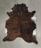Dark Brindle XX-Large Brazilian Cowhide Rug 8'9