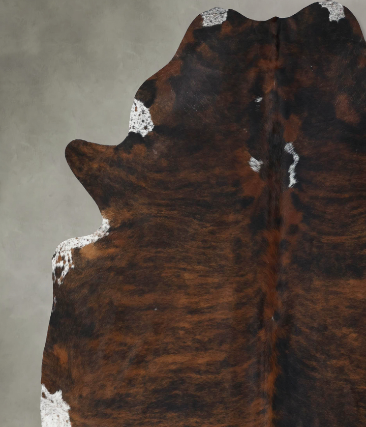 Dark Brindle XX-Large Brazilian Cowhide Rug 8'9"H x 7'4"W #B17768 by Hudson Hides