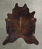 Dark Brindle XX-Large Brazilian Cowhide Rug 8'1