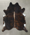 Dark Brindle XX-Large Brazilian Cowhide Rug 7'7