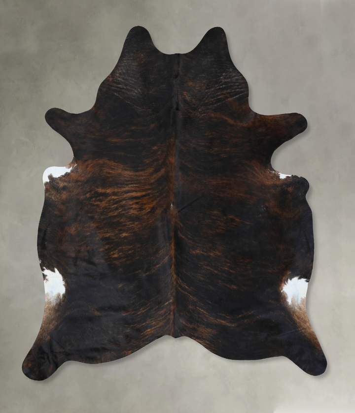 Dark Brindle XX-Large Brazilian Cowhide Rug 8'4"H x 6'8"W #B17773 by Hudson Hides