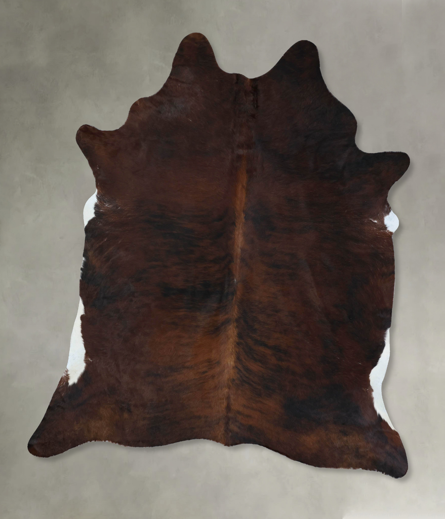 Dark Brindle XX-Large Brazilian Cowhide Rug 8'6"H x 6'7"W #B17774 by Hudson Hides