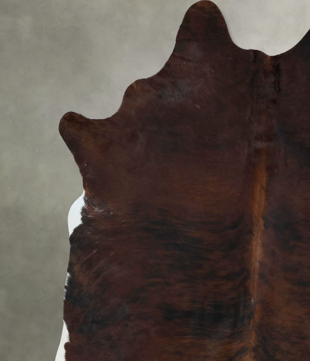 Dark Brindle XX-Large Brazilian Cowhide Rug 8'6"H x 6'7"W #B17774 by H
