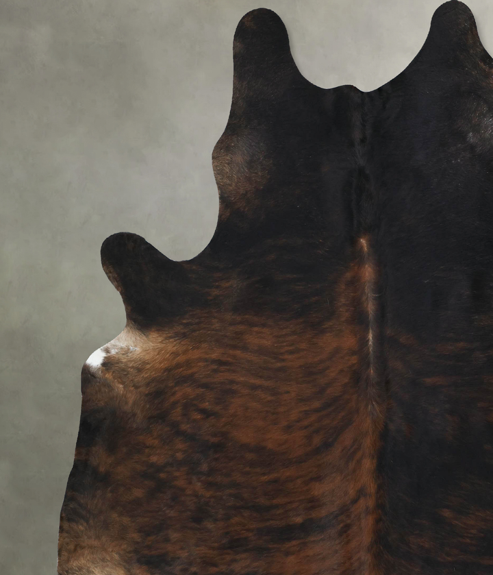 Dark Brindle XX-Large Brazilian Cowhide Rug 8'5"H x 7'4"W #B17778 by Hudson Hides