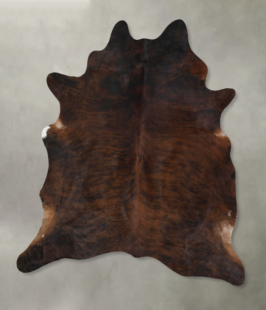 Dark Brindle XX-Large Brazilian Cowhide Rug 8'0"H x 6'8"W #B17781 by Hudson Hides