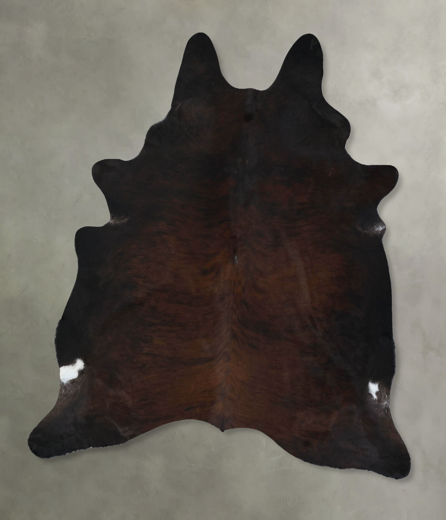Dark Brindle XX-Large Brazilian Cowhide Rug 8'0"H x 6'9"W #B17783 by Hudson Hides