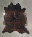 Dark Brindle XX-Large Brazilian Cowhide Rug 7'7"H x 7'4"W #B17784 by Hudson Hides