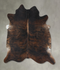 Dark Brindle XX-Large Brazilian Cowhide Rug 7'7