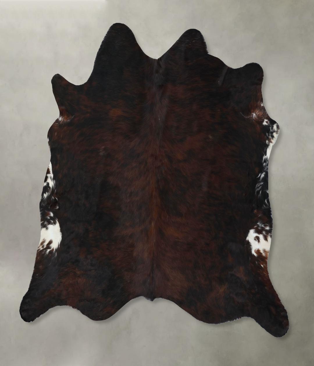 Dark Brindle XX-Large Brazilian Cowhide Rug 7'6"H x 7'4"W #B17785 by H