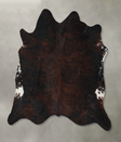Dark Brindle XX-Large Brazilian Cowhide Rug 7'6"H x 7'4"W #B17785 by Hudson Hides