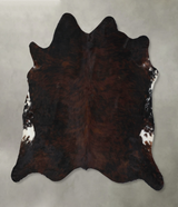 Dark Brindle XX-Large Brazilian Cowhide Rug 7'6"H x 7'4"W #B17785 by Hudson Hides