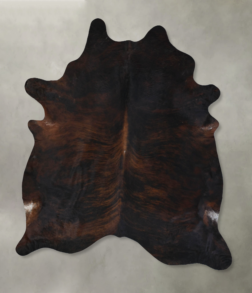 Dark Brindle XX-Large Brazilian Cowhide Rug 8'8"H x 7'2"W #B17788 by Hudson Hides