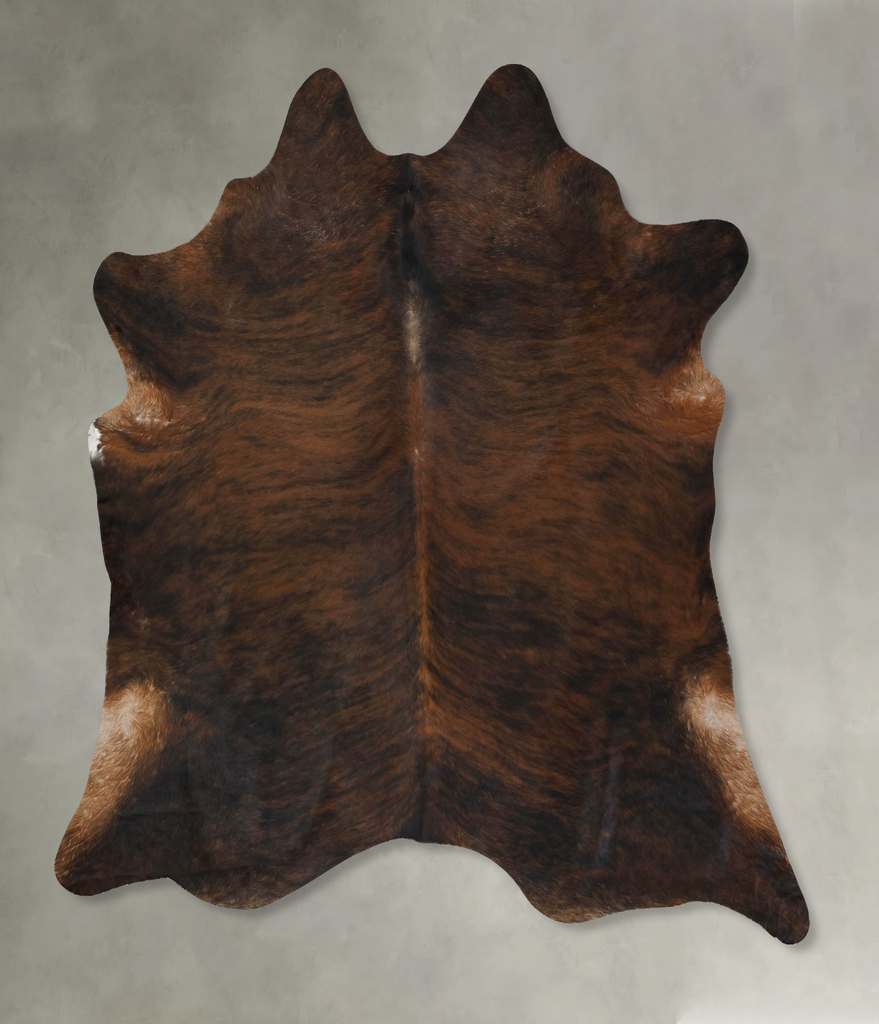 Dark Brindle XX-Large Brazilian Cowhide Rug 8'8"H x 7'6"W #B17791 by Hudson Hides