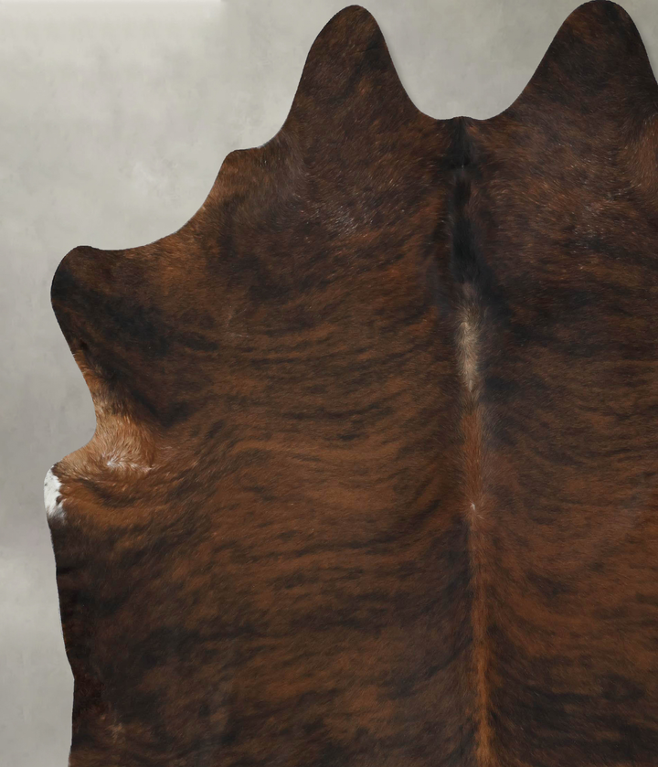 Dark Brindle XX-Large Brazilian Cowhide Rug 8'8"H x 7'6"W #B17791 by Hudson Hides