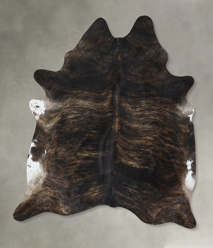 Dark Brindle XX-Large Brazilian Cowhide Rug 8'6"H x 6'8"W #B17792 by Hudson Hides