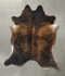 Dark Brindle XX-Large Brazilian Cowhide Rug 7'9