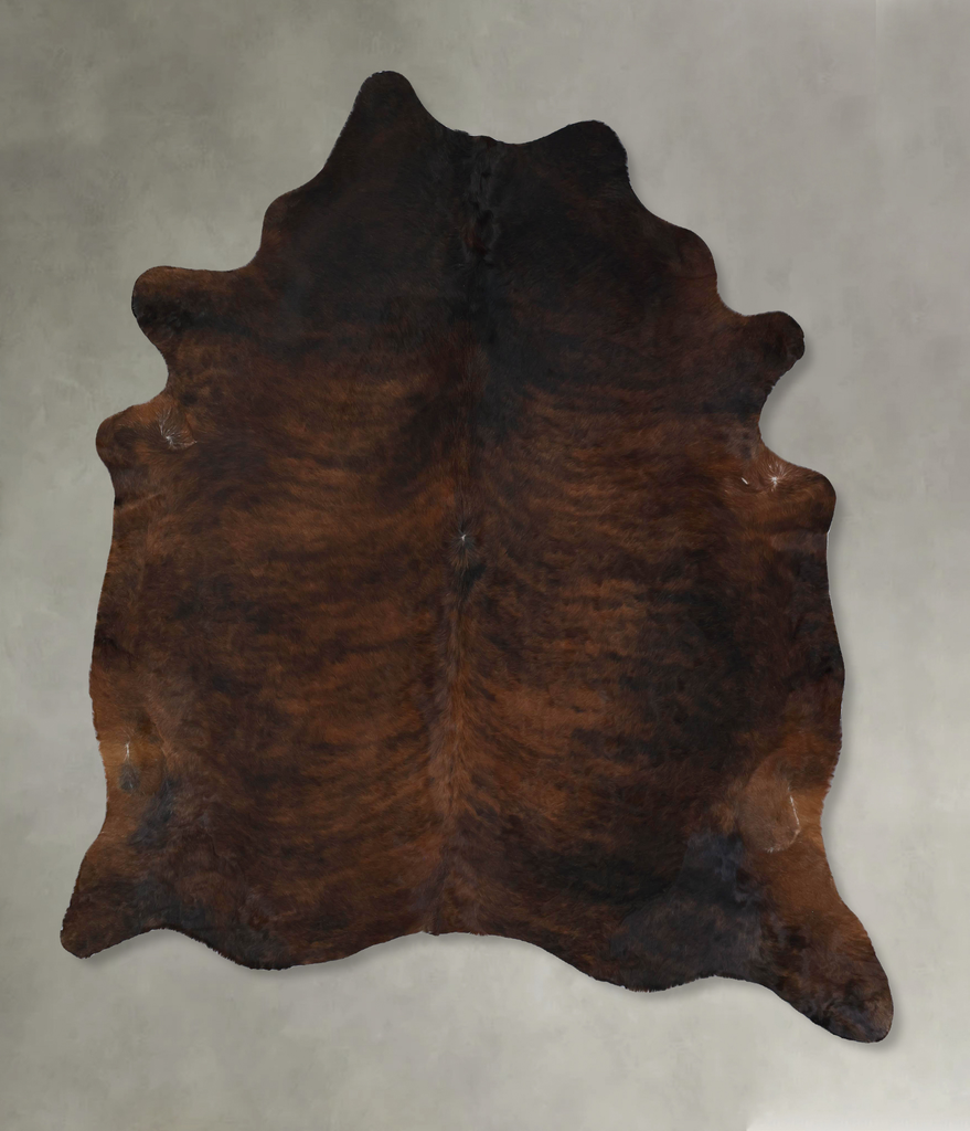 Dark Brindle XX-Large Brazilian Cowhide Rug 8'6"H x 7'6"W #B17794 by Hudson Hides